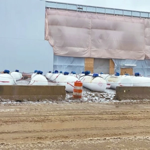 temporary construction propane tanks