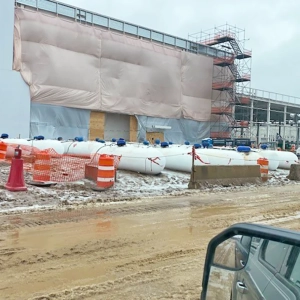 temporary construction propane tanks