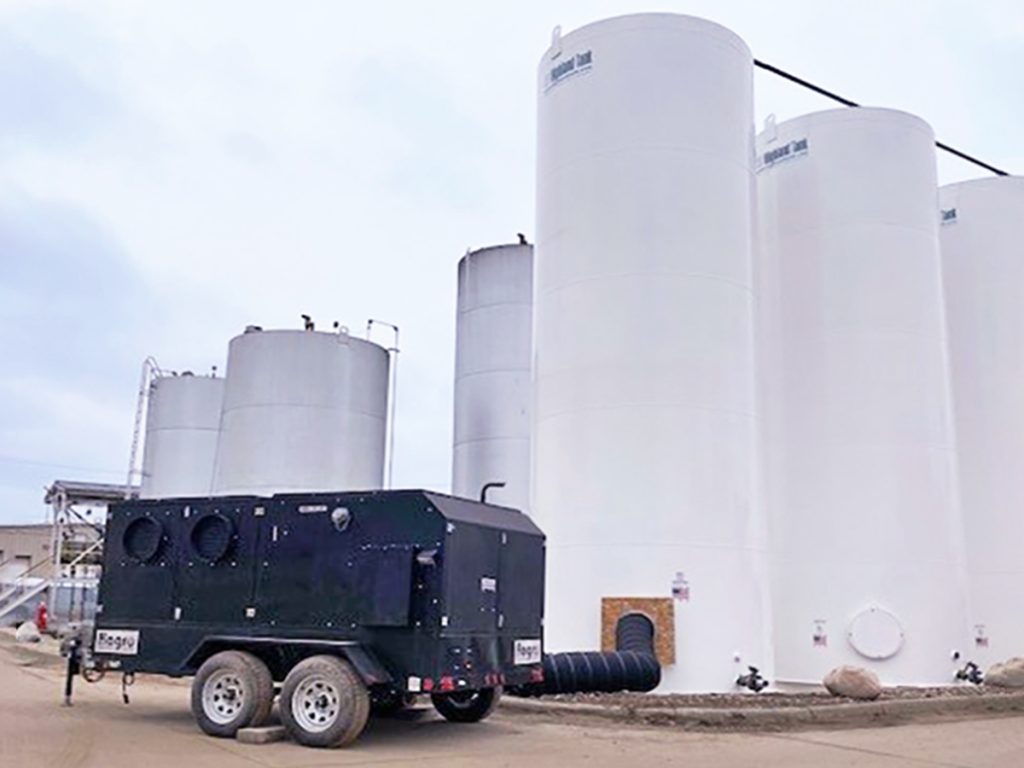 industrial tank drying services