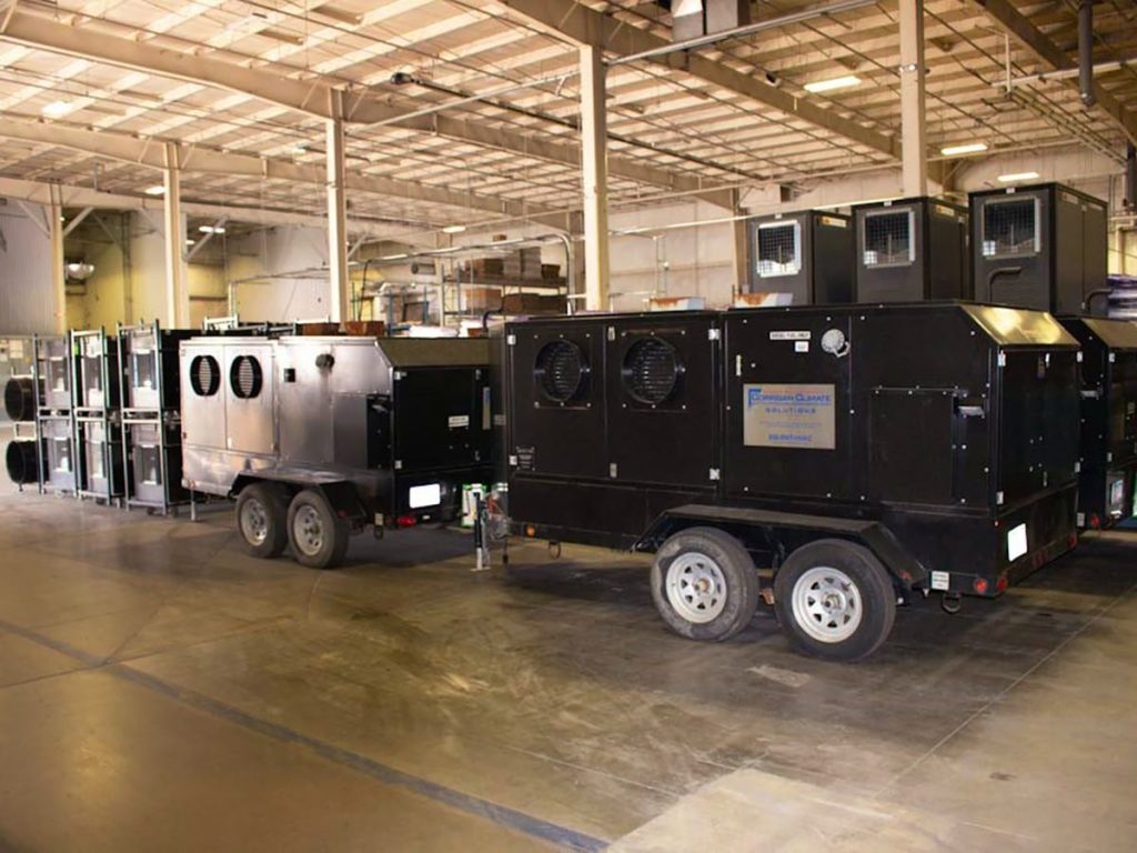temporary industrial heating system rentals